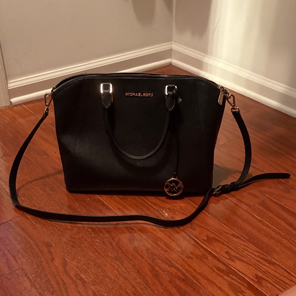 Michael Kors Black Satchel Bag